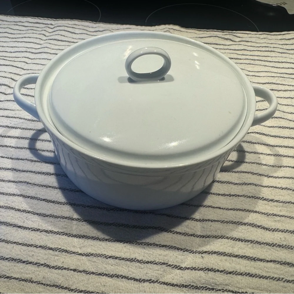 Crate and barrel white dish